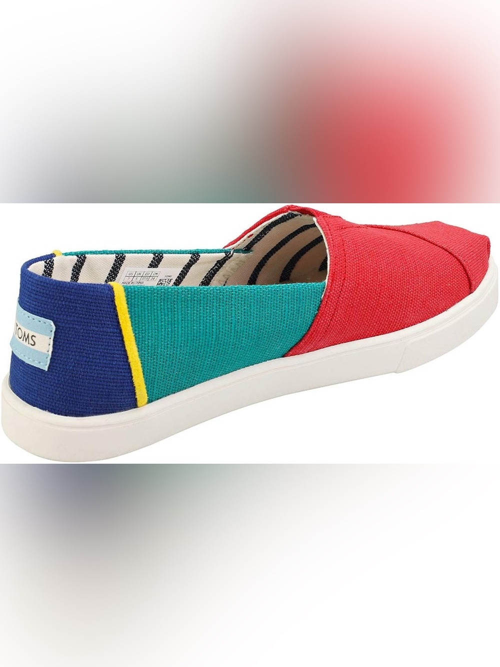 TOMS Alpargata Slip-On in Red/Teal/Blue
Sz 9